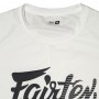 Fairtex TST181 Футболка Тайский Бокс "Signature" Белая 